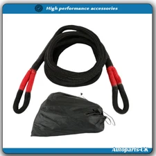 33900 LBS W/Bag Black/Red 1" × 20' Heavy Duty Kinetic Energy Recovery Tow Rope