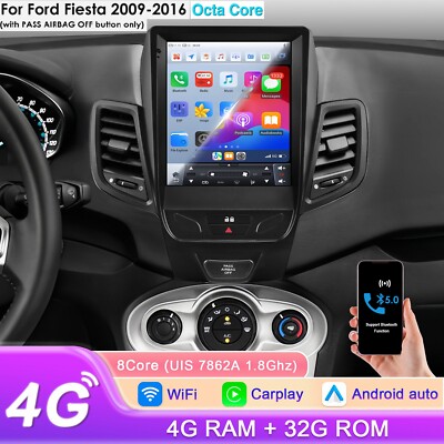 9.7'' Octa Core For Ford Fiesta 2009-2016 Stereo Radio GPS Carplay Head Unit DSP