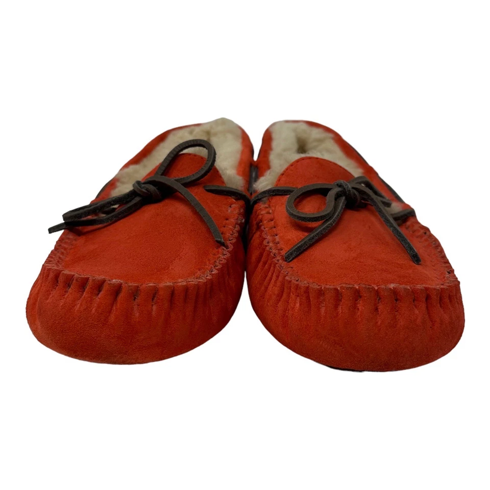 UGG Dakota 5612 Hong Suede Wool Lining Moccasin Shoes Exotic Orange US 7 RARE - Image 2 of 4