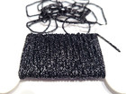 Metalic Round Diamond Braid - Black - 1mm - Fly Tying Materials - 15ft (5 yds)