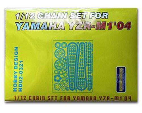 HOBBY DESIGN 1/12 Yamaha YZR-M1 2004 Chainset for Tamiya from