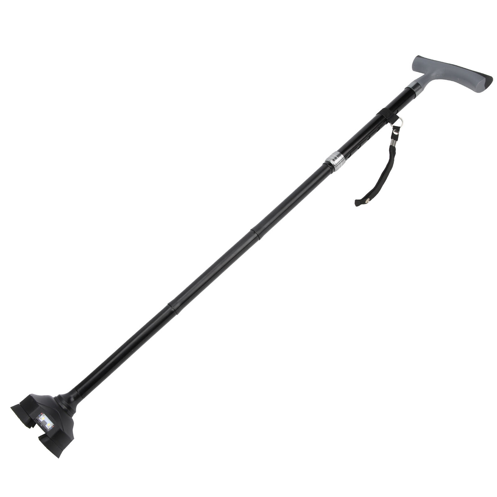 LED Light Aluminum Alloy Foldable Elderly Crutch … - image 5