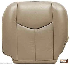 2003-2006 For Chevy Silverado 1500 Driver Bottom Genuine Leather Seat Cover Tan