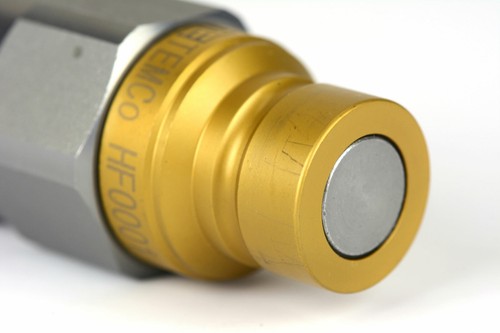 12x 1/2" NPT Pair Hydraulic Flat Face Quick Coupler Skid Steer Bobcat ISO 16028 - Picture 9 of 12