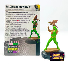 Marvel Heroclix Falcon and Redwing 044 w/ Card Black Panther Set