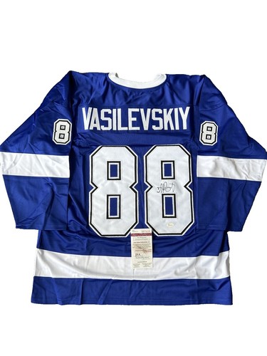 Maillot De Hockey Vintage CCM Tampa Bay Lightning Années 90 - Taille L - Blanc Noir Bleu