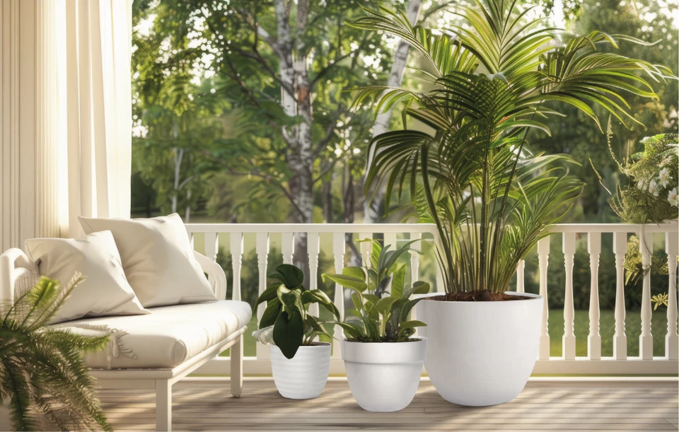 Blumentopf Pflanztopf Übertopf Topf Rund 10 Farben 5 Größen sehr DEKORATIV - Bild 2 von 3