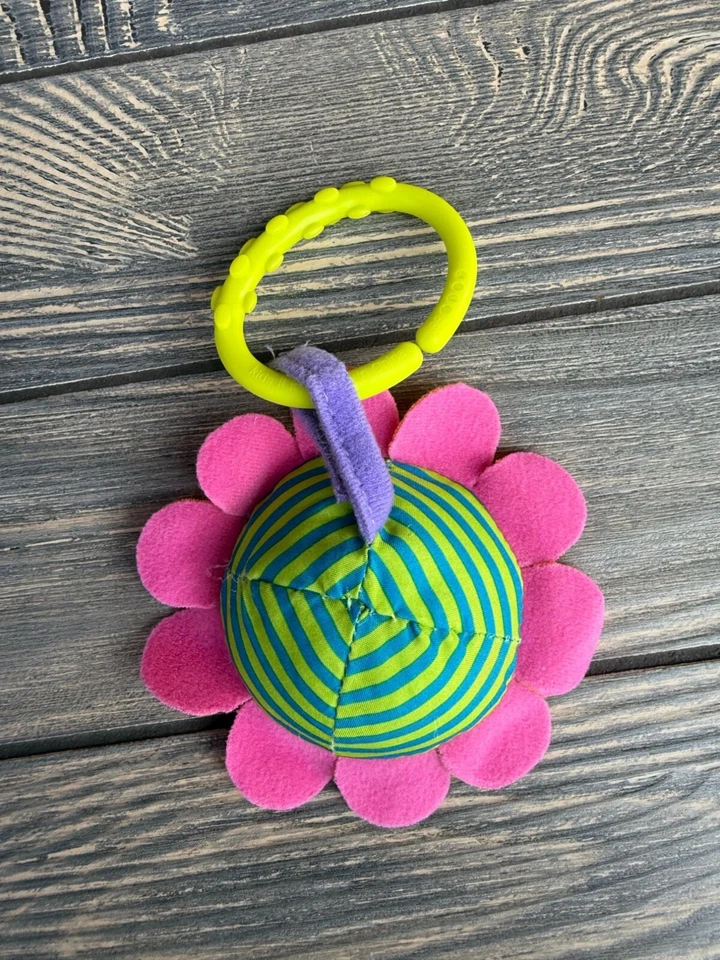 Baby Sensory Flower Mirror Toy With Teether Ring - Image 2 of 2