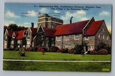 Memphis Tennessee TN Admin Bldg Southwestern University 804 Perfin Postcard 1945