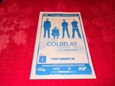 VINTAGE ADVERTISING FLYER FOR COLDPLAY TWISTED LOGIC TOUR AUG 26 COORS AMPH