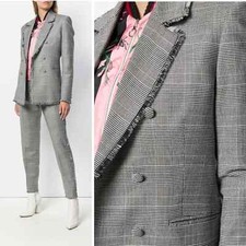 Msgm Raw Edge Notch Collar Blazer (size: It40 (us6))