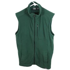 EMS EASTERN MOUNTAIN SPORTS Size S Mens Green Fleece Outdoor Hiking Vest
