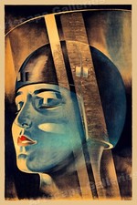 1927 Metropolis Vintage Style Sci-Fi Movie Po...
