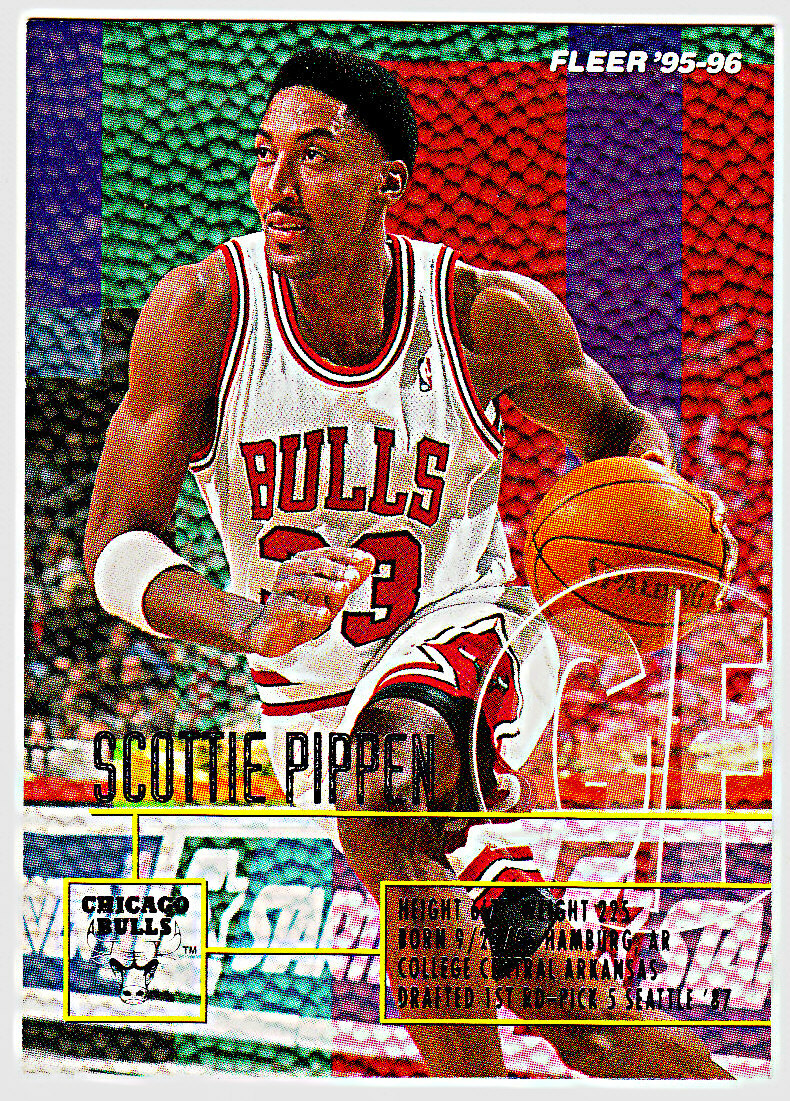 1995-96 FLEER #26 SCOTTIE PIPPEN Chicago Bulls Basketball Card | eBay