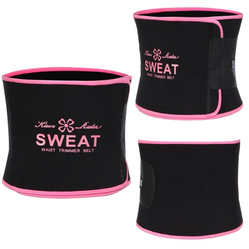 Women Men Waist Trainer Belt Belly Fat Burner Slimming Body Shaper Sweat Band US - 第 15/22 張圖片
