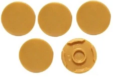 LEGO 5 New Pearl Gold Tile Round 2 x 2 Bottom Stud Holder Part 14769 PG01