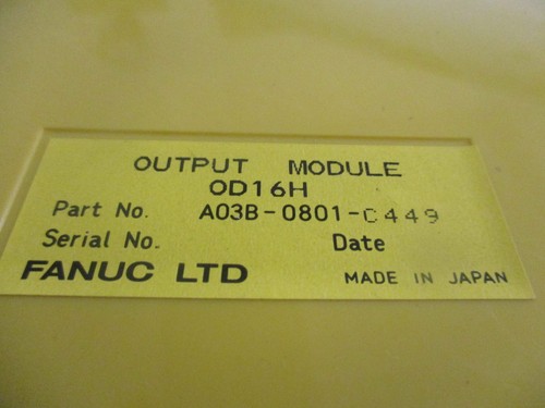 Fanuc Model: OD16H Output Module. Part Number: A03B-0801-C449 - Picture 2 of 2