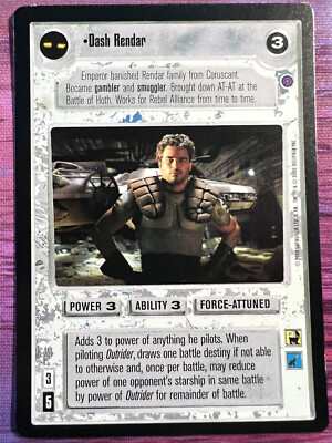 Star Wars CCG - Dash Rendar - Reflections II Premium NM