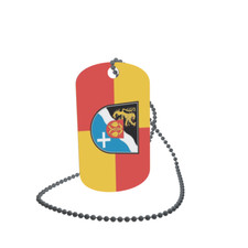 Dog Tag Flag Bunting Rhine-Palatinate-Kreis Dog Tag Aluminium 30 x 50 mm