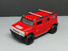 2004 HUMMER H2 4-DOOR SUV LIMITED EDITION ADULT COLLECTIBLE TRUCK 1/64 SCALE RED