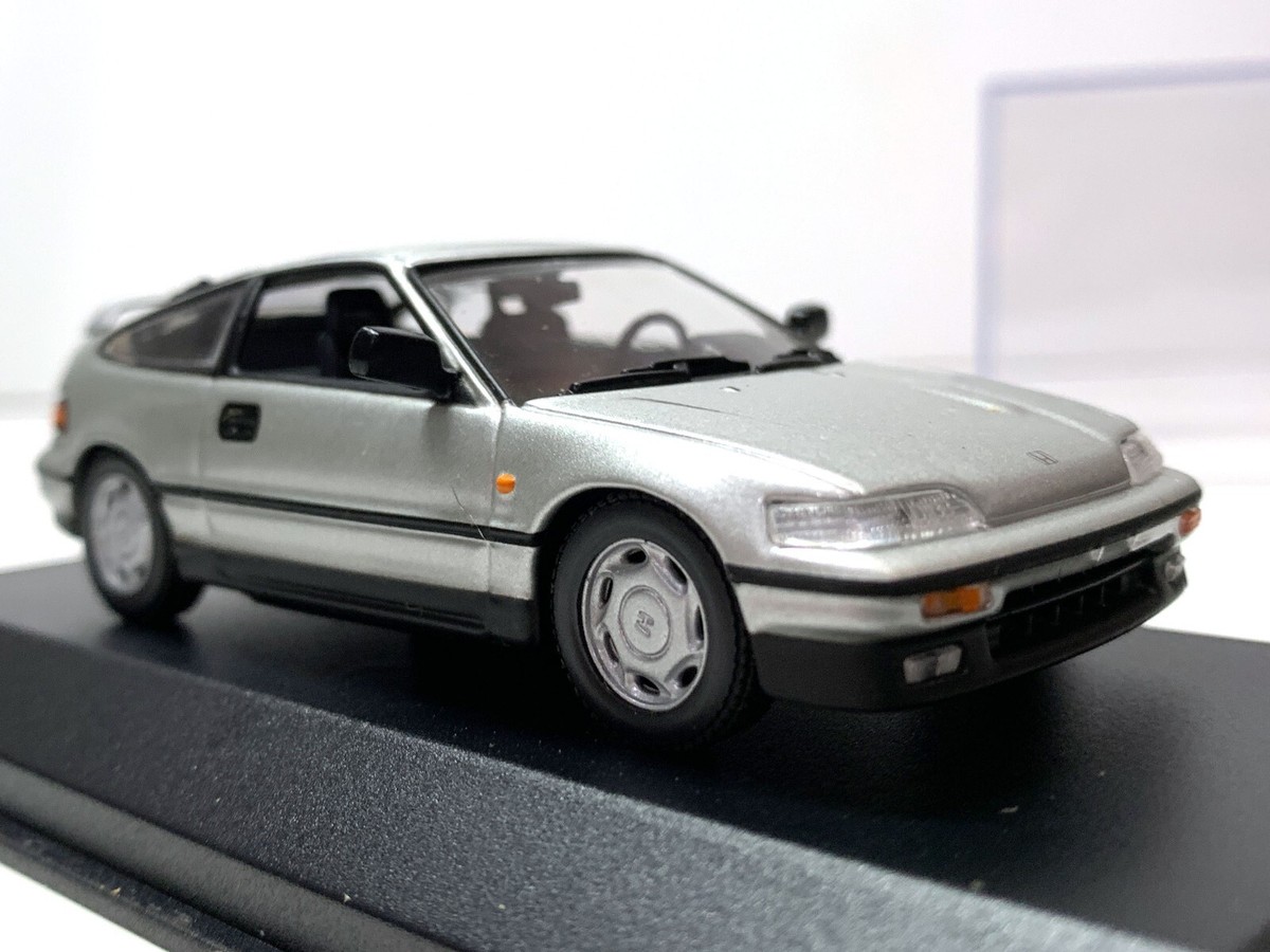 RARE RETIRED MINICHAMPS HONDA CIVIC CR-X 1.6 CRX 1989 SILVER