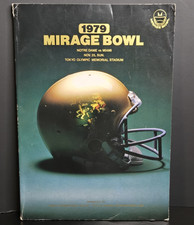 Mirage Bowl 1979 Miami Notre Dame Program College Football Tokyo Japan AMAZING