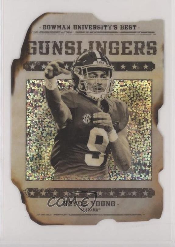 2022 Bowman U Gunslingers & Bandits Die-Cuts Speckle Refractor Bryce Young uk2