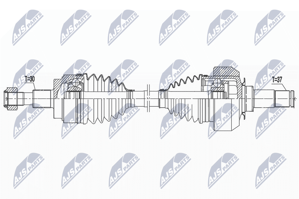 DRIVE SHAFT NPW-ME-142 FOR MERCEDES-BENZ M 272.967 3.5L OM642.940/820/822 3.0L - Image 5