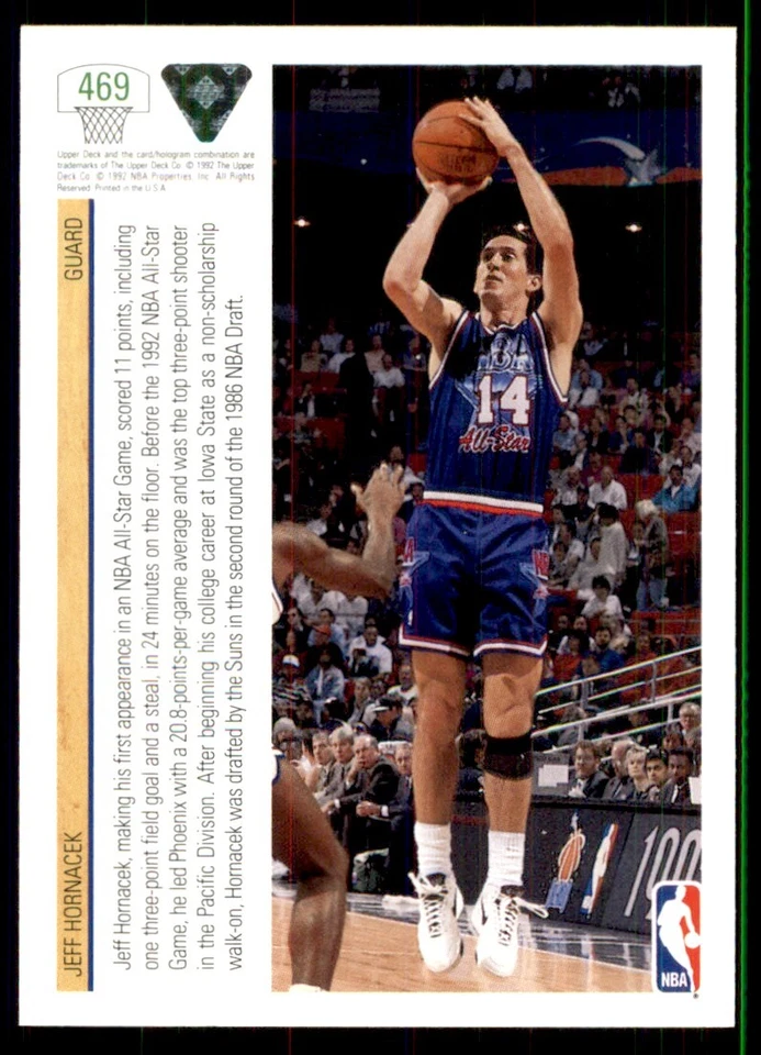 1997-98 Upper Deck Jeff Hornacek Utah Jazz #304 - Image 2 of 2