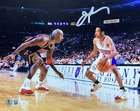 Allen Iverson Signed 8x10 Philadelphia 76ers Photo vs Michael Jordan BAS ITP