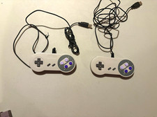 2-Pack USB Wired SNES-Style Controllers Gray/...