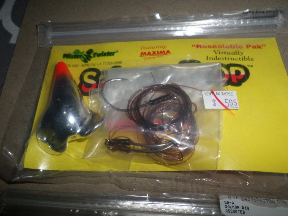 Lot of 4 Mister Twister Salmon Prop Topwater Lures - New Vintage! USA Made! - Изображение 2 из 4