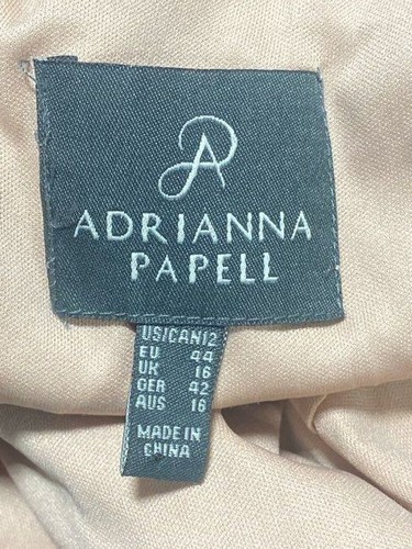 Adrianna Papell Damen schwarz Blumen Spitze Langarm Cocktailkleid Gr. 12 Neu mit Etikett - Bild 5 von 9
