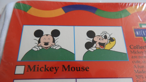 2 Disney Mickey Mouse Character Pillowcase Wamsutta Standard Size NIP - Picture 2 of 2