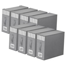 StorageTastic Bed Sheet Closet Organizers and Storage,Sturdy 8 Pack Gray