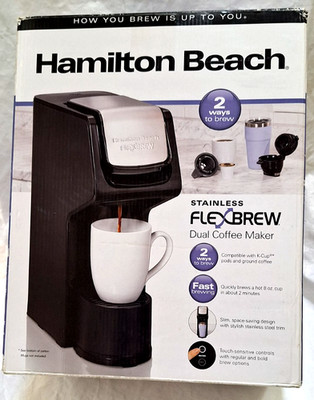 Hamilton Beach FlexBrew Single Serve Dual Coffee Maker Capacitive Touch