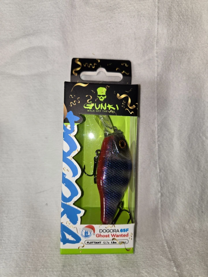 Gunki Dogora 65F 12,7g 65mm 1,5m Ghost Wanted Crankbait Hecht und Barsch #17