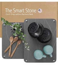 The Smart Stone Nested Dish Drying Mats  2 Pcs Diatomaceous Earth  No Rack 