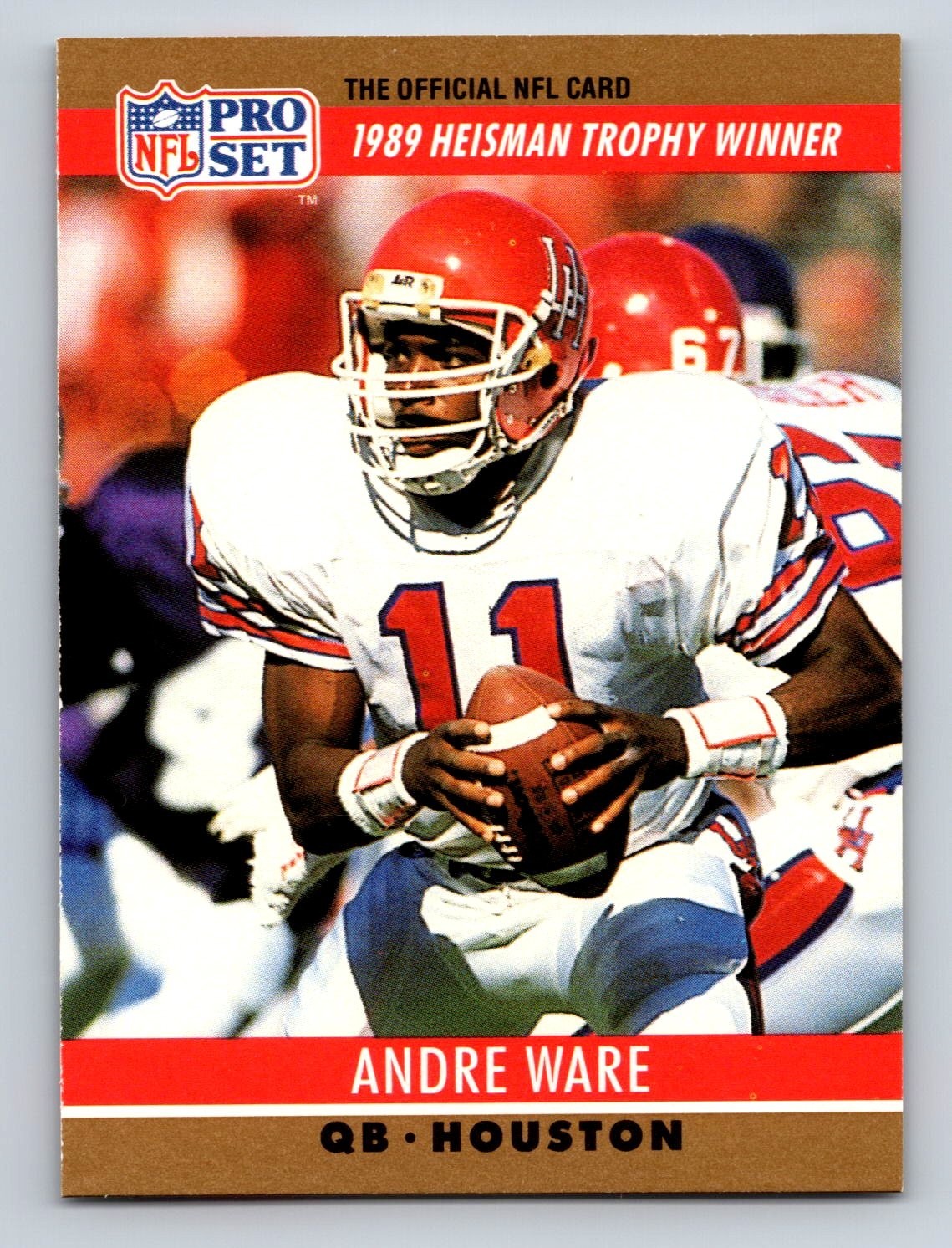 1990 Pro Set - Award Winner Andre Ware #19 University of Houston