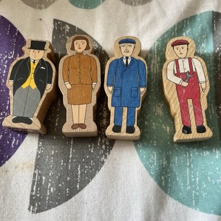 Vintage Brio wooden figures from the Thomas & Friends railway set Set Of 4