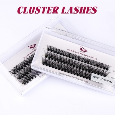Cluster Lashes Einzelwimpern 8-16mm C D Curl Natural Wispy Lash Extension