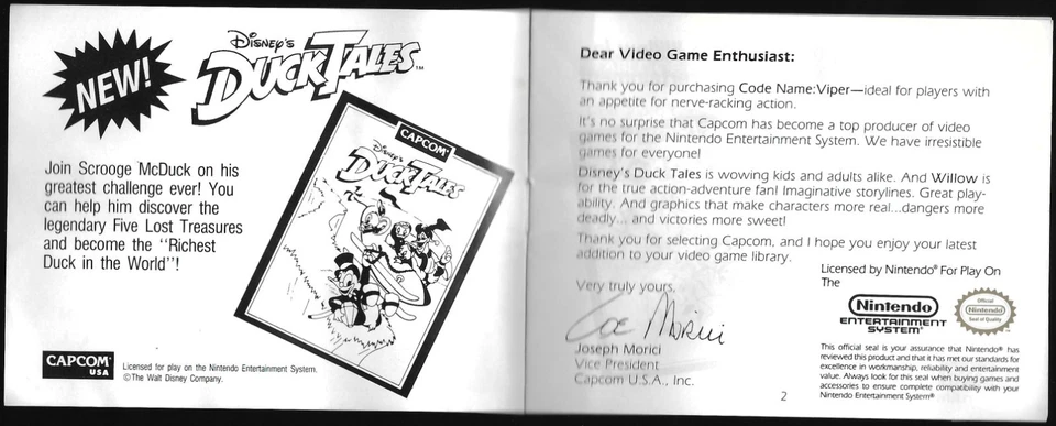 MANUAL ONLY Code Name: Viper (Nintendo Entertainment System, 1990) Authentic - Image 3 of 3