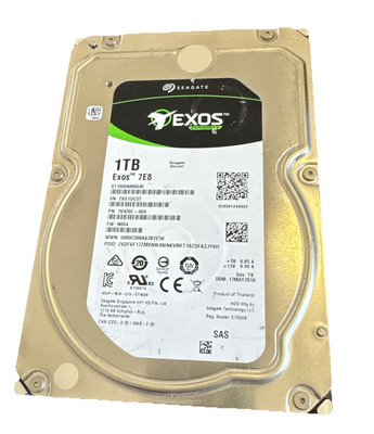 SEAGATE Exos ST1000NM0045 1TB 3.5'' 7200RPM SAS HDD Enterprise Hard Drive