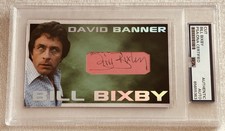 Bill Bixby Incredible Hulk cut signature autograph jumbo custom card 1/1 PSA/DNA