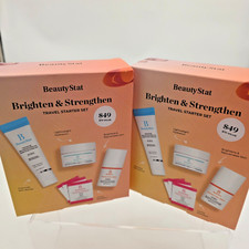 BeautyStat Brighten Strengthen Travel Starter Set x2 NEW Sealed Skincare Kit