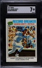 1977 Topps Baseball George Brett Record Breaker #231 SGC 7