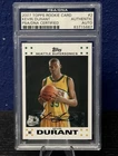 Kevin Durant 2007-2008 Topps #2 Rookie Autograph PSA Authentic