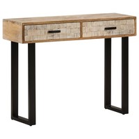 Mangoholz Konsolentisch 100X30X75Cm Konsole Beistelltisch Flurtisch Vidaxl