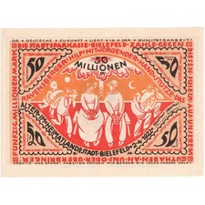[#293651] Germany, Bielefeld, 50 Millionen Mark, 1922-04-02, UNC, Grabowski:83