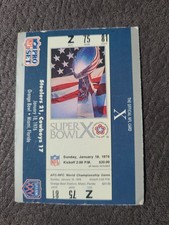 1990-91 Pro Set Super Bowl XXV Silver Anniversary Commemorative #10 SB X Ticket